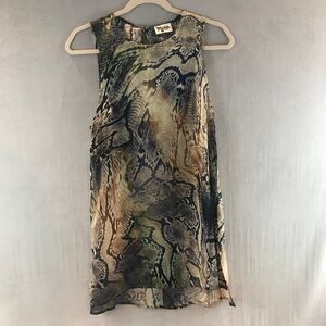 Show me your Mumu snake skin print blouse size small